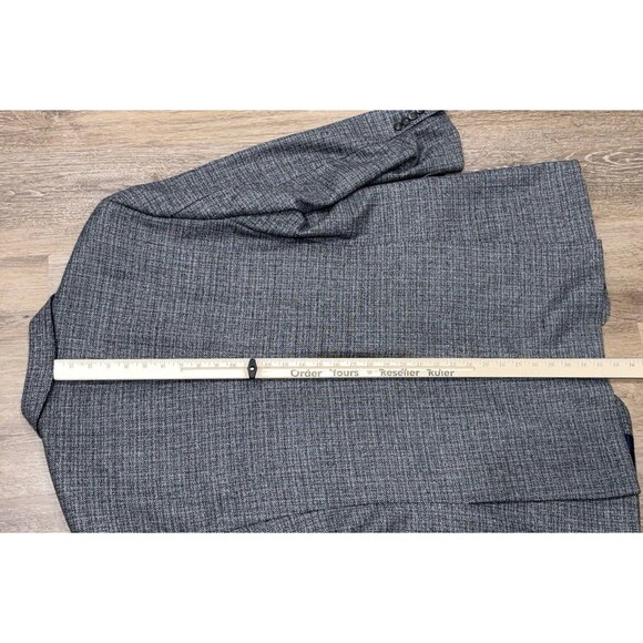Indochino Gray Wool Blend Blazer Men’s 46R Sport Coat Jacket Surgeon Cuffs - Picture 5 of 16